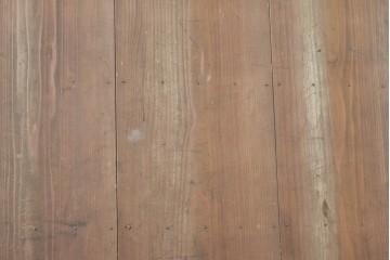 和製アンティーク　昭和初期　横桟を全体に配したすっきりとした木製引き戸　(R-090580)