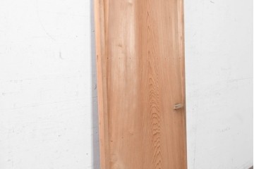 ヴィンテージ建具　昭和中期　幅狭　鏡板一枚板　曲げ木のデザインが印象的なドア1枚　(R-090581)