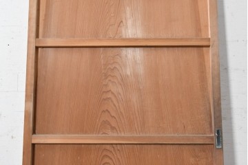 ヴィンテージ建具　昭和中期　幅狭　鏡板一枚板　曲げ木のデザインが印象的な引き戸1枚　(R-090582)