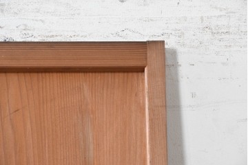 ヴィンテージ建具　昭和中期　竹の装飾がアクセントになった端正なデザインのドア1枚　(R-090584)