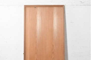 ヴィンテージ建具　昭和中期　竹の装飾がアクセントになった端正なデザインのドア1枚　(R-090584)