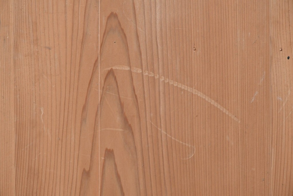 ヴィンテージ建具　昭和中期　竹の装飾がアクセントになった端正なデザインのドア1枚　(R-090584)