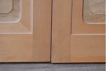 和製ヴィンテージ　昭和後期　高級品!!　繊細な組子細工と木目を楽しめる帯戸4枚セット　(R-090586)
