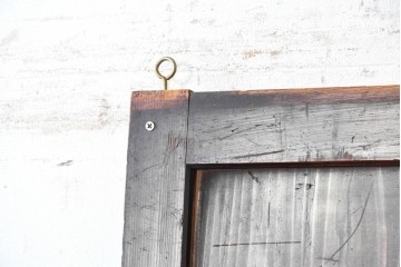 アンティーク建具　明治期　深みのある色合いと木目が上品な帯戸2枚セット　(R-090589)