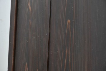 アンティーク建具　明治期　深みのある色合いと木目が上品な帯戸2枚セット　(R-090589)