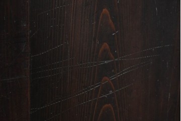 アンティーク建具　明治期　深みのある色合いと木目が上品な帯戸2枚セット　(R-090589)