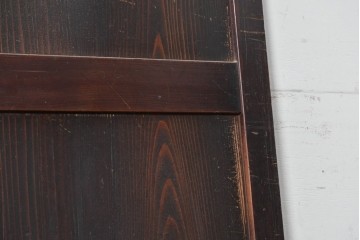 アンティーク建具　明治期　深みのある色合いと木目が上品な帯戸2枚セット　(R-090589)