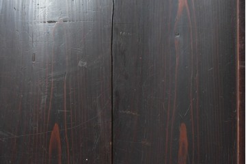アンティーク建具　明治期　深みのある色合いと木目が上品な帯戸2枚セット　(R-090589)