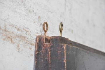 アンティーク建具　明治期　深みのある色合いと木目が上品な帯戸2枚セット　(R-090589)