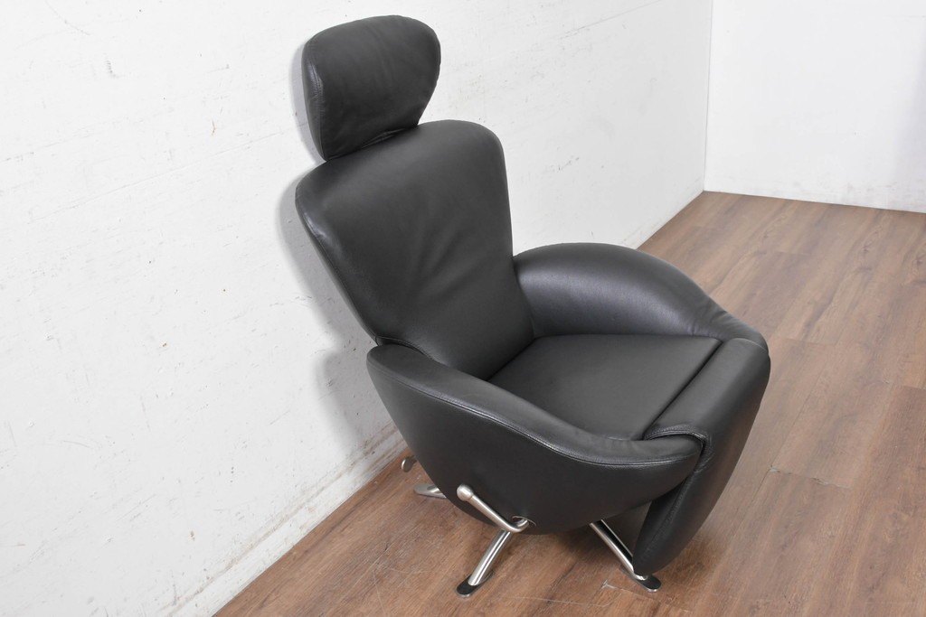 中古　美品　Cassina(カッシーナ)　本革　リクライニング　パーソナルチェア　K10 DODO(ドド)　ドドシェーズロング　定価約167万2千円　(R-090601)