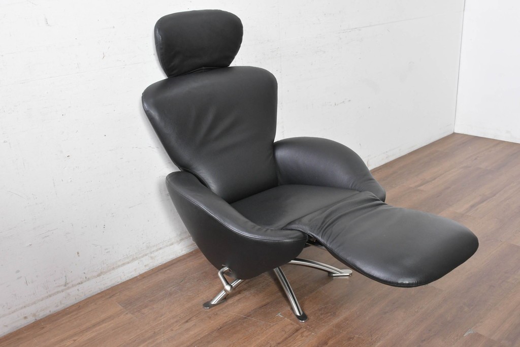 中古　美品　Cassina(カッシーナ)　本革　リクライニング　パーソナルチェア　K10 DODO(ドド)　ドドシェーズロング　定価約167万2千円　(R-090601)