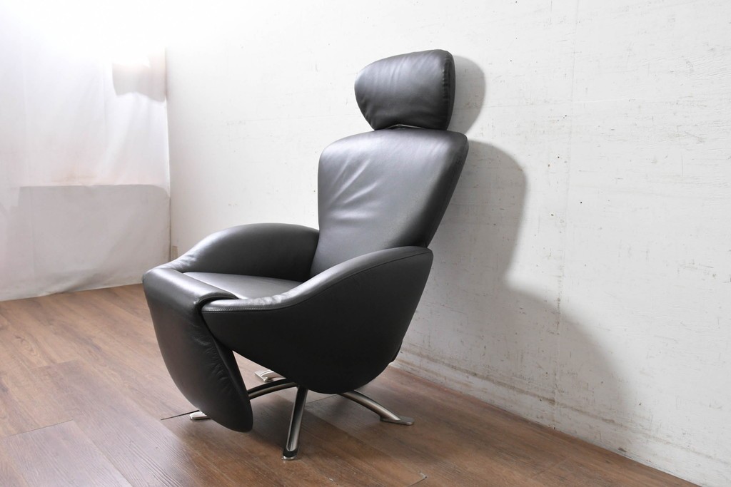 中古　美品　Cassina(カッシーナ)　本革　リクライニング　パーソナルチェア　K10 DODO(ドド)　ドドシェーズロング　定価約167万2千円　(R-090601)