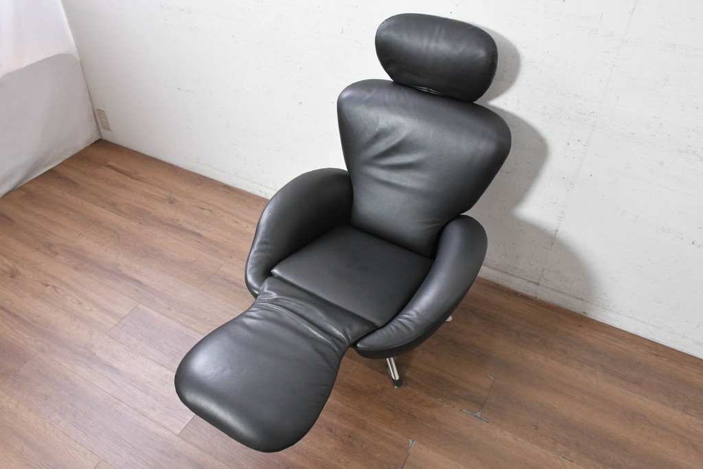 中古　美品　Cassina(カッシーナ)　本革　リクライニング　パーソナルチェア　K10 DODO(ドド)　ドドシェーズロング　定価約167万2千円　(R-090601)