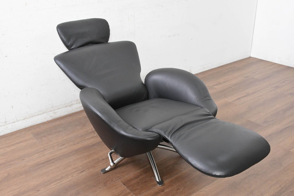 中古　美品　Cassina(カッシーナ)　本革　リクライニング　パーソナルチェア　K10 DODO(ドド)　ドドシェーズロング　定価約167万2千円　(R-090601)