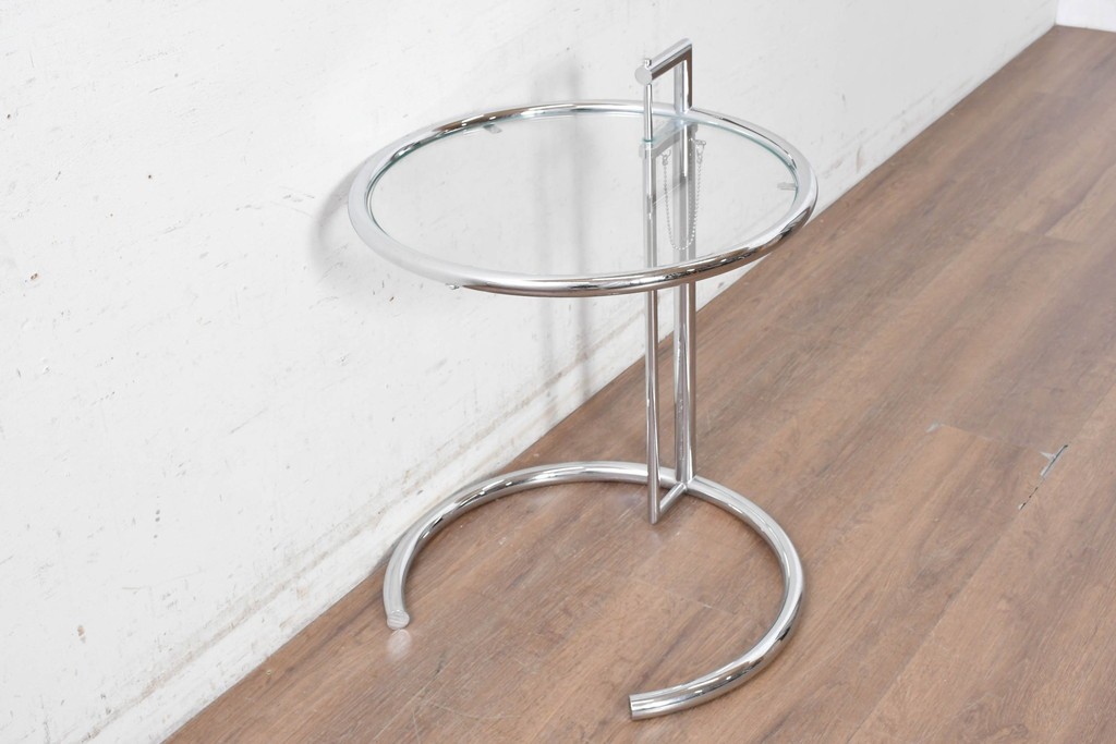 中古　美品　Cassina ixc.(カッシーナイクスシー)取り扱い　ClassiCon(クラシコン)　Eileen Gray(アイリーン・グレイ)　ADJUSTABLE TABLE(アジャスタブルテーブル)　E1027　サイドテーブル　定価約21万円　(R-090604)