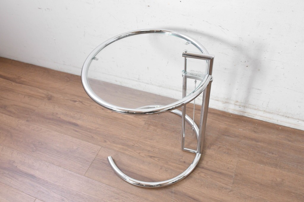 中古　美品　Cassina ixc.(カッシーナイクスシー)取り扱い　ClassiCon(クラシコン)　Eileen Gray(アイリーン・グレイ)　ADJUSTABLE TABLE(アジャスタブルテーブル)　E1027　サイドテーブル　定価約21万円　(R-090608)