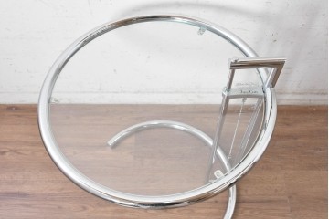 中古　美品　Cassina ixc.(カッシーナイクスシー)取り扱い　ClassiCon(クラシコン)　Eileen Gray(アイリーン・グレイ)　ADJUSTABLE TABLE(アジャスタブルテーブル)　E1027　サイドテーブル　定価約21万円　(R-090608)