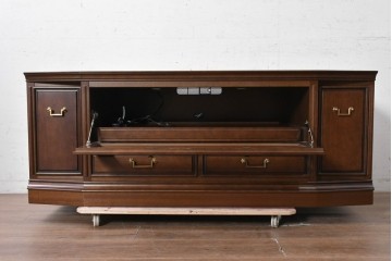 中古　美品　maruni(マルニ木工)　地中海ロイヤルシリーズ(ROYAL)　収納力が魅力のクラシカルなテレビ台　(R-090610)
