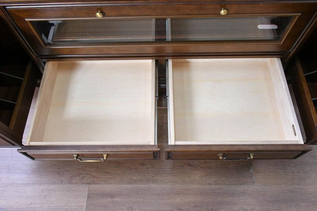 中古　美品　maruni(マルニ木工)　地中海ロイヤルシリーズ(ROYAL)　収納力が魅力のクラシカルなテレビ台　(R-090610)