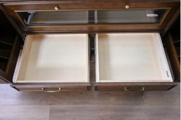 中古　美品　maruni(マルニ木工)　地中海ロイヤルシリーズ(ROYAL)　収納力が魅力のクラシカルなテレビ台　(R-090610)