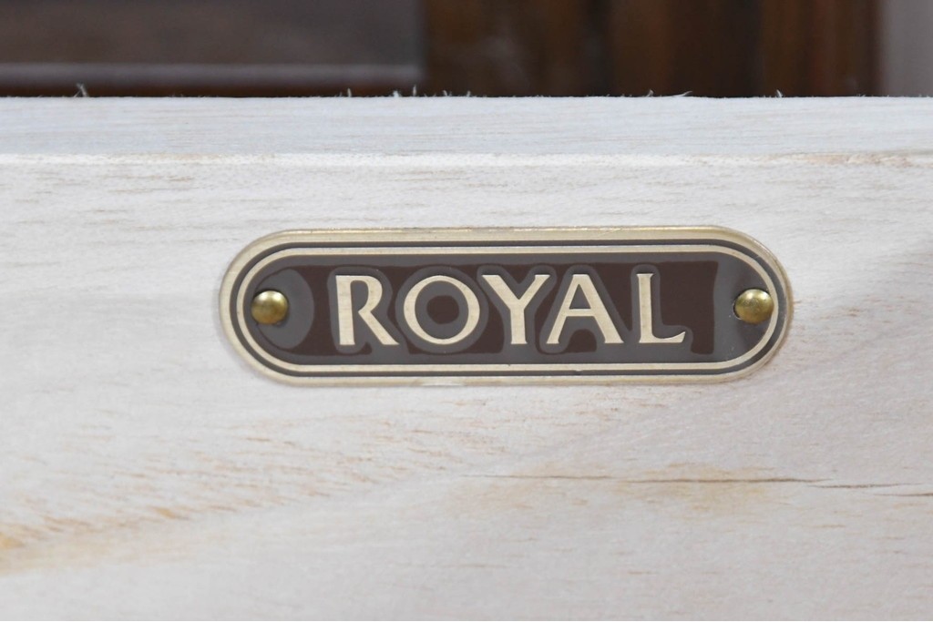 中古　美品　maruni(マルニ木工)　地中海ロイヤルシリーズ(ROYAL)　収納力が魅力のクラシカルなテレビ台　(R-090610)