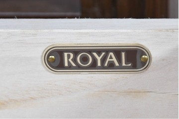 中古　美品　maruni(マルニ木工)　地中海ロイヤルシリーズ(ROYAL)　収納力が魅力のクラシカルなテレビ台　(R-090610)