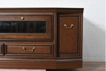 中古　美品　maruni(マルニ木工)　地中海ロイヤルシリーズ(ROYAL)　収納力が魅力のクラシカルなテレビ台　(R-090610)
