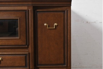 中古　美品　maruni(マルニ木工)　地中海ロイヤルシリーズ(ROYAL)　収納力が魅力のクラシカルなテレビ台　(R-090610)