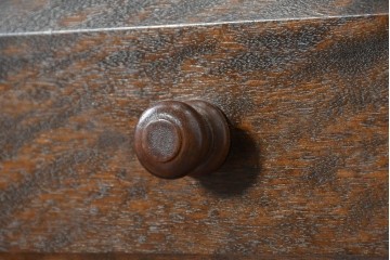 中古　松本民芸家具　立体的なデザインが印象的な小引き出し　(R-090618)