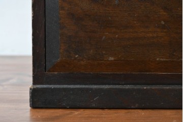 中古　松本民芸家具　立体的なデザインが印象的な小引き出し　(R-090618)