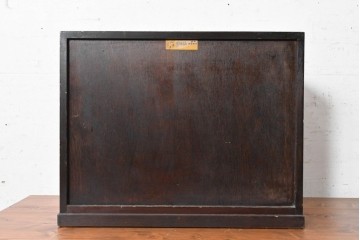 中古　松本民芸家具　立体的なデザインが印象的な小引き出し　(R-090618)