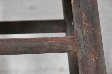【簡易リペア限定品】　アジアンヴィンテージ　1970年から1980年頃　中国　伝統的な趣を楽しめるアンティーク調スツール　(R-090627)