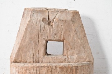 ヴィンテージ雑貨　バリ島　素朴な表情が魅力のスリットドラム　※ディスプレイ用　(R-090629)