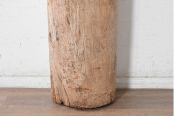 ヴィンテージ雑貨　バリ島　素朴な表情が魅力のスリットドラム　※ディスプレイ用　(R-090629)