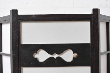 《引っ掛けシーリング式ペンダントライト加工費込み》　中古　松本民芸家具　絶版品　B型六角アンドン　和モダンな吊り下げ照明　(R-090632)