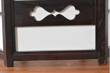 《引っ掛けシーリング式ペンダントライト加工費込み》　中古　松本民芸家具　絶版品　B型六角アンドン　和モダンな吊り下げ照明　(R-090633)