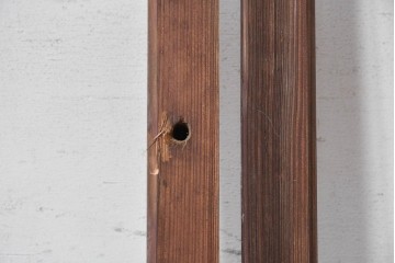 ヴィンテージ建具　昭和中期　素朴な木枠が味わい深いガラス窓2枚セット　(R-090634)