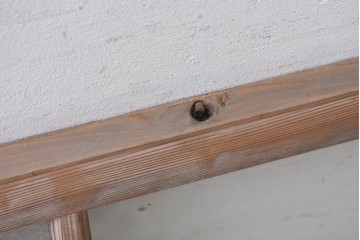 アンティーク建具　昭和初期から昭和中期　型板ガラスがアクセントを添えるガラス窓2枚セット　(R-090641)