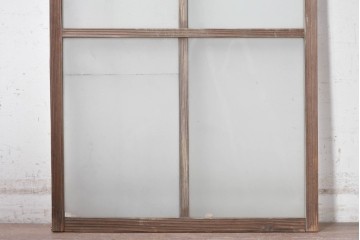 アンティーク建具　昭和初期から昭和中期　すりガラスがレトロなガラス窓1枚　(R-090642)
