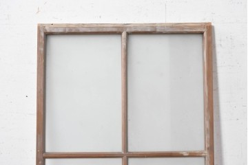 アンティーク建具　昭和初期から昭和中期　すりガラスがレトロなガラス窓1枚　(R-090642)