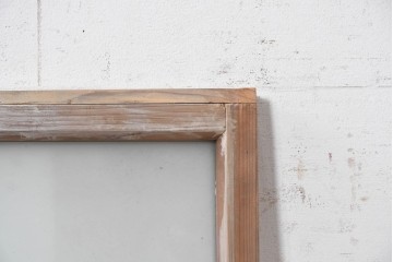 アンティーク建具　昭和初期から昭和中期　すりガラスがレトロなガラス窓1枚　(R-090642)
