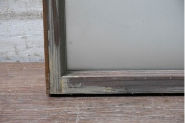 アンティーク建具　昭和初期から昭和中期　すりガラスがレトロなガラス窓1枚　(R-090642)
