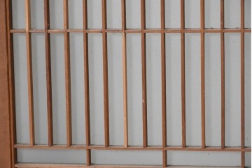 ヴィンテージ建具　昭和中期から昭和後期　和の趣を味わえる片面ガラスの書院戸4枚セット　(R-090648)