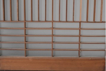 ヴィンテージ建具　昭和中期から昭和後期　和の趣を味わえる片面ガラスの書院戸4枚セット　(R-090648)
