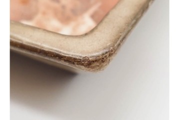 三琇一陽(神谷恒一)　落ち着いた佇まいの白交趾長方鉢　(R-090657)