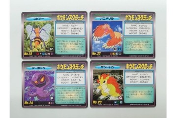 希少!　1997年　TOMY(トミー)　ポケットモンスター　未削りのポケモンスクラッチカード30枚セット　サンダー(キラ)を含む　(R-090660)