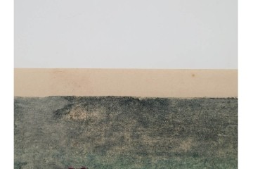 真作　畦地梅太郎　頒布作　「夏の富士」　鮮やかな色彩で富士山を描いた木版画　(R-090666)
