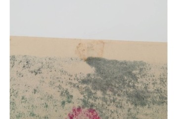 真作　畦地梅太郎　頒布作　「夏の富士」　鮮やかな色彩で富士山を描いた木版画　(R-090666)
