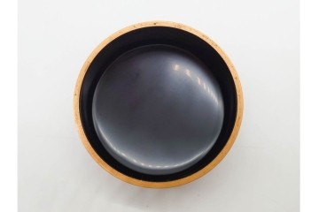 中村恭蔵　「雪吹」　松竹梅蒔絵が上品な棗　共箱付き　(R-090672)
