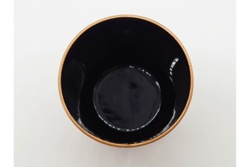 高井泰令　菊桐蒔絵が味わい深い茶入　共箱付き　(R-090674)